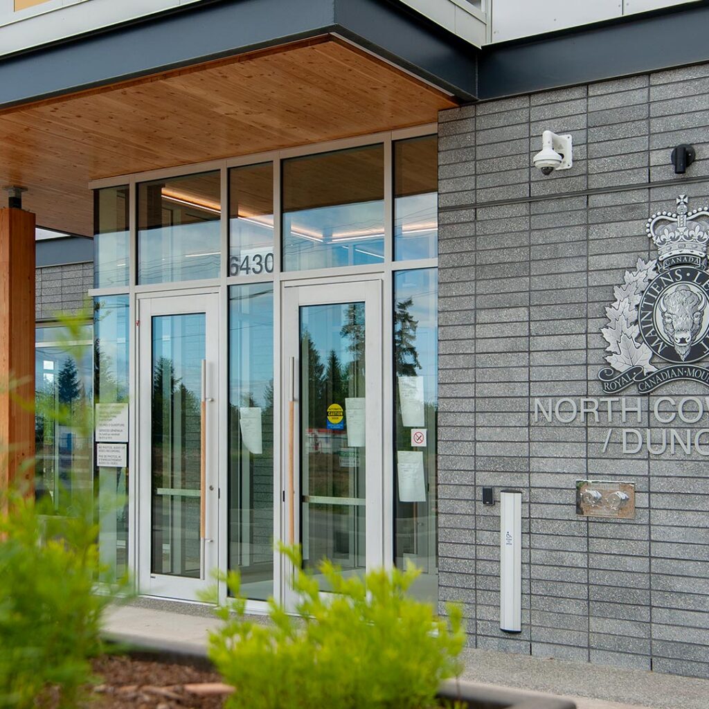North Cowichan Duncan RCMP Civic Building Entrance