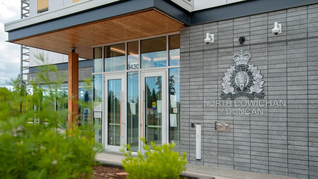 North Cowichan Duncan RCMP Civic Building Entrance