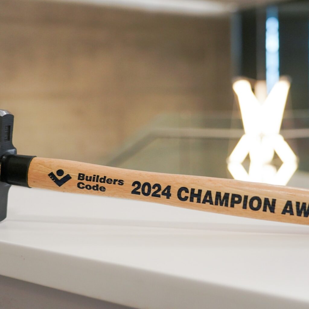 2024 Builders Code Award Hammer