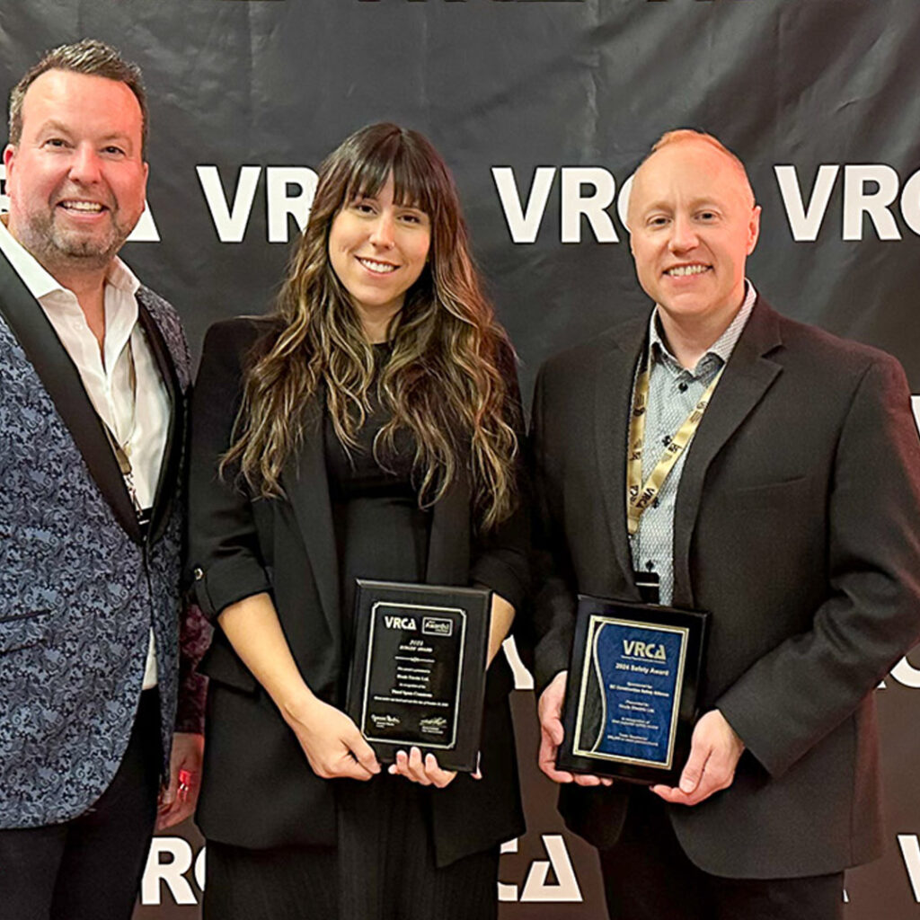 Houle received Safety Award and Judges' Award for the for our work on the Third Space Commons project at the 2024 VRCA Award of Excellence Gala